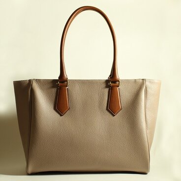 【一点のみSALE】Large Tote トープ×ブラウン