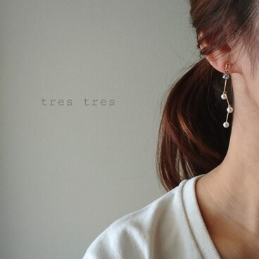 パールツリーイヤリング