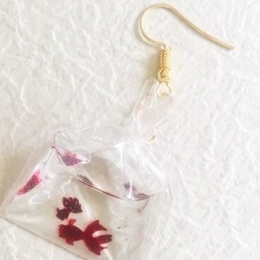 金魚アート 3D金魚養殖工房「福」 福が宿るような袋の樹脂金魚