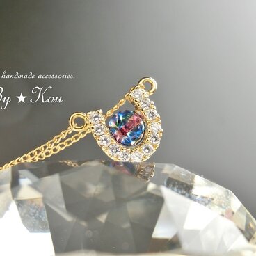 ＜再販＞*✶little lucky charm✶*vintage ネックレス。～horse shoe ～