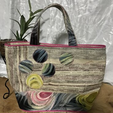 帯リメイクトートバッグ★05