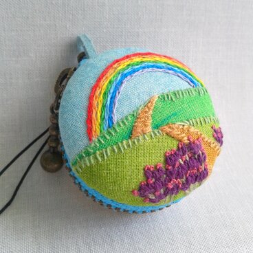 小路マカロン　虹とラベンダー