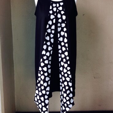 ボータイドッキングニットワンピース