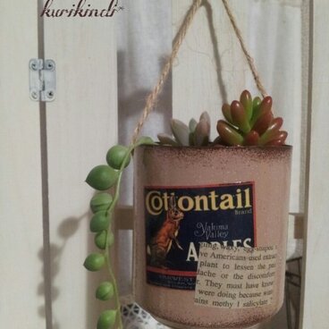 リメイク缶 (小さめ)＊ベージュ