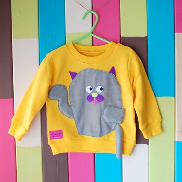 cat! mon! トレーナー_size 80-110