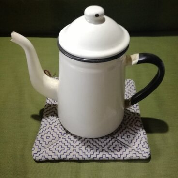 刺し子の鍋しき　紺