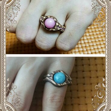 オーダーメイド サイズもデザインも組合せは自由自在 本革パワーストーンリング イニシャルレーザー刻印無料サービス