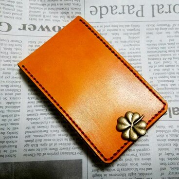 カスタムオーダーメイド 小銭入れコインケース カードホルダー付き レーザー刻印無料サービス