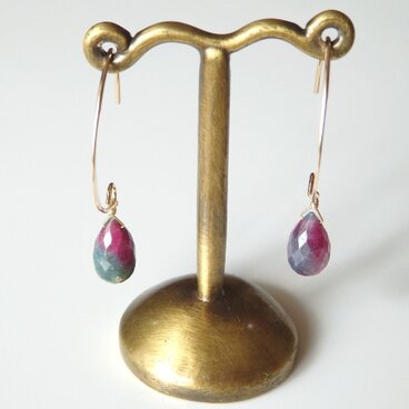 K14gf×ルビーインゾイサイト×ピアスE