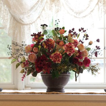 （参考作品）赤いバラの大きなアレンジメント