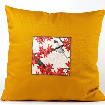 手刺繍　MPKクッションカバー（伊藤若冲の花Y03）