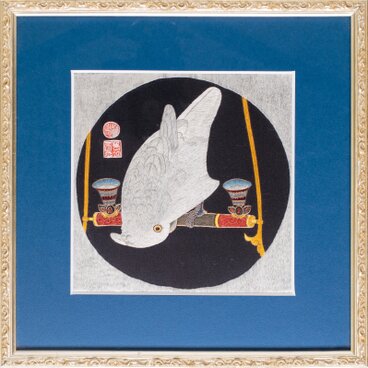 手刺繍　MPK刺繍絵（伊藤若冲の鳥02）