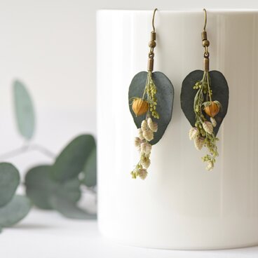 ユーカリと花あま(シングル)のピアス