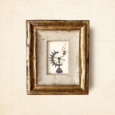 ミニ額縁 原画【 きみにふりそそぐは、無限大 】