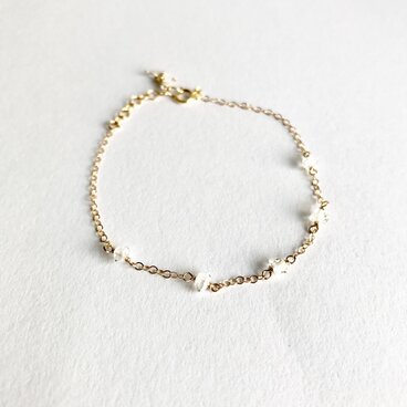 【14kgf】ハーキマーダイヤモンドのブレスレット