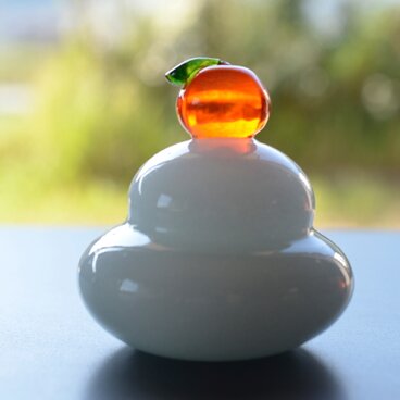 ミニミニガラスの鏡餅