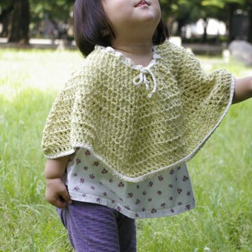 キッズ用サマーポンチョ【黄緑】