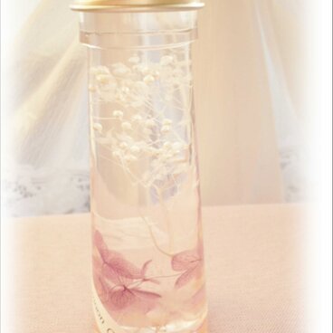 ハーバリウム　アジサイ＆サクラ貝