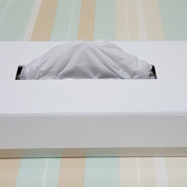 内側かわいい ティッシュボックスの箱