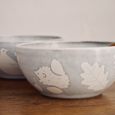 森のボウル（ハリネズミ）