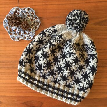 ノルディック帽子(紺色)