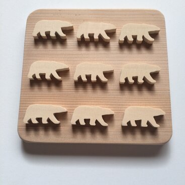 シロクマの鍋敷き