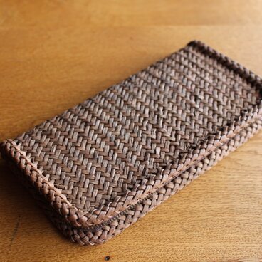 山葡萄財布　斜め網代3.5mm