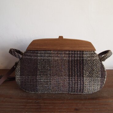 キャセロールバッグショルダー＊ハリスツイード＊