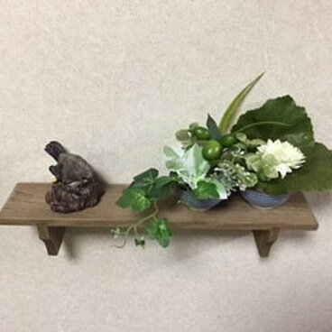 壁にひと時のやすらぎ