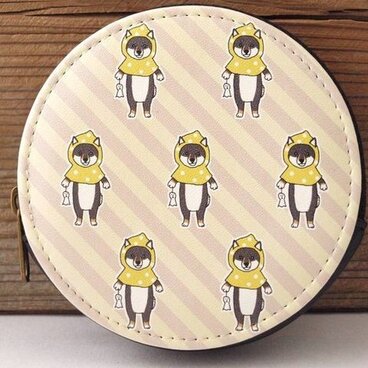 てるてる柴犬コインケース(黒柴)