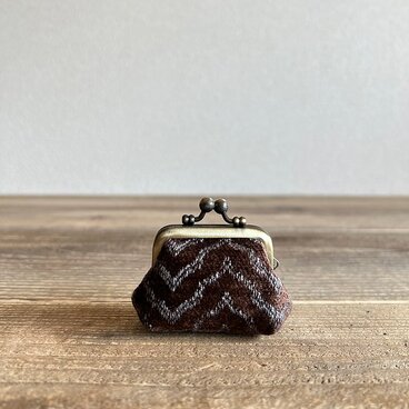 ちびちびがまぐち　ブラウンベルベット