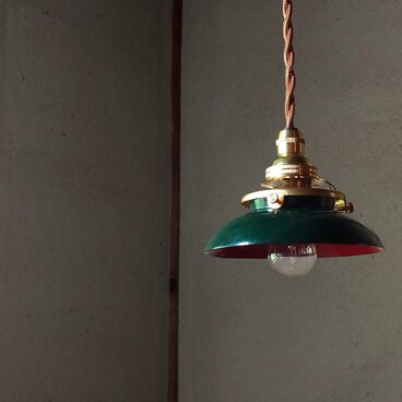 お椀ランプ　緑