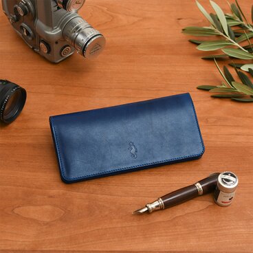 Dodici(長財布) / Indigo(藍染革)