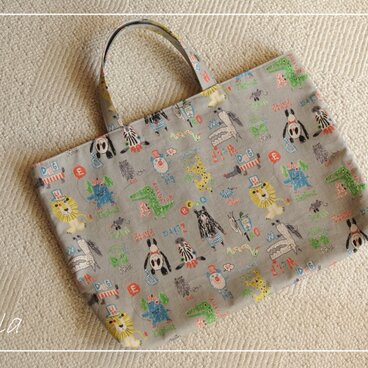 【受注制作】動物柄のレッスンバッグ