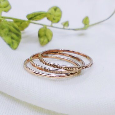 【選べる模様】華奢リング（銅）