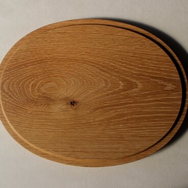 オークのオーバルカッティングボード
