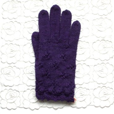 シェルボタンの手袋