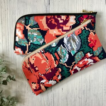 軽くて薄い♪Ｌ字長財布 　モザイクローズ