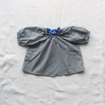 お絵かきスモック（ギンガムチェック）