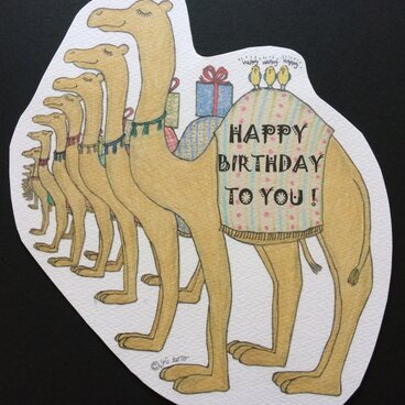 大判ポストカード ラクダさん