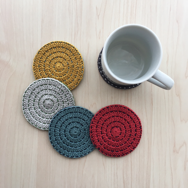 ◎カラーが選べる◎ まんまる毛糸のコースター