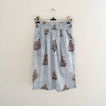 インド綿プリントタイトスカート <MR181102>