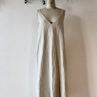 リネン キャミソールワンピース2