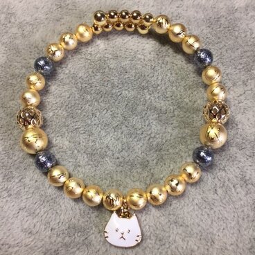 ワイヤーブレスレット・ゴールド(3-1)