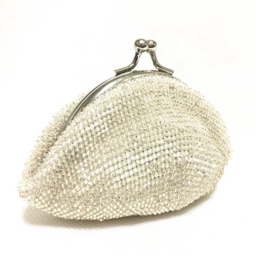 クリアビーズのがま口