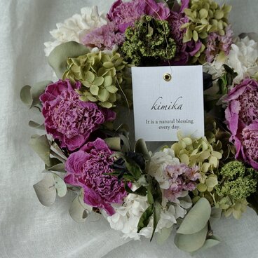 芍薬の花かんむりwreath