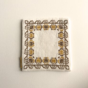 クロスステッチ ポットマット