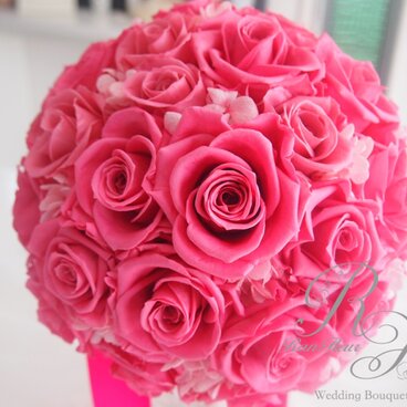 お好きなお花で*プリザーブドフラワーのラウンドブーケ