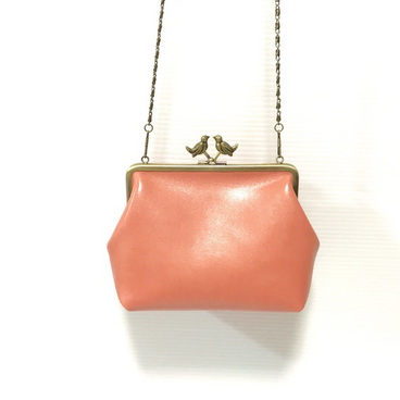 小鳥のがま口ポシェット