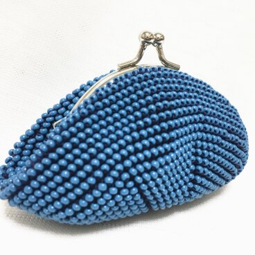 ターコイズブルーのがま口